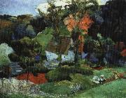 Paul Gauguin landskap, pont-aven USA oil painting artist